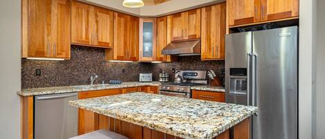 Apartamento, 2 habitaciones | Cocina privada | Frigorífico, horno, cafetera o tetera y tostadora