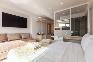 Superior Room with Private Pool | Desk, free WiFi, bed sheets - Nima Boutique Hotel (Apokoronas)