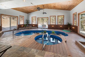Indoor pool, a heated pool