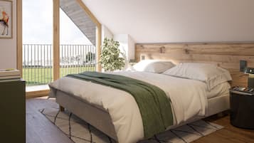 Deluxe-Ferienhaus, Sauna | 1 Schlafzimmer, Schreibtisch, kostenloses WLAN, Bettwäsche