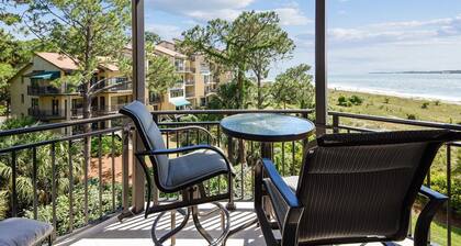 1918 South Beach Club ~ 3rd Floor Sea Pines Villa with Direct Ocean Views
