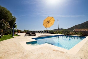 A heated pool