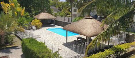 A heated pool