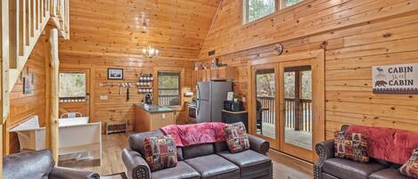 Smart TV, fireplace, table football