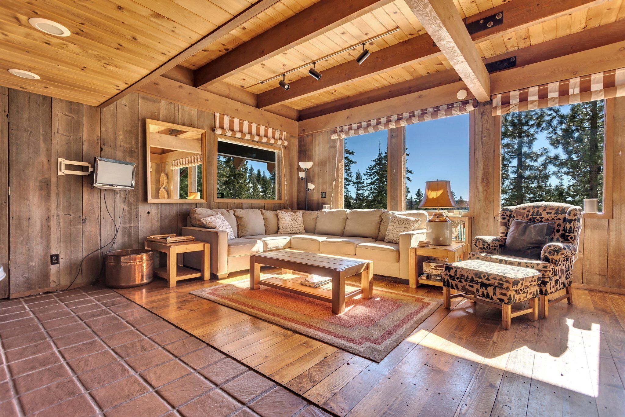 TV, fireplace, DVD player, books