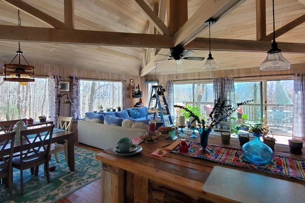 open airy living