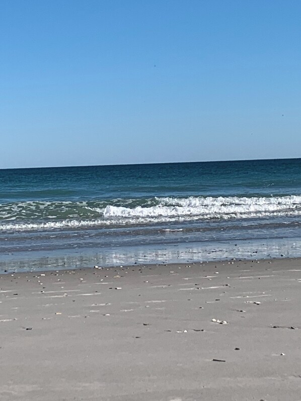 Playa en los alrededores, camastros y toallas de playa
