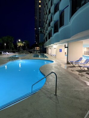 Indoor pool, a heated pool