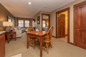 TV, fireplace, video games, DVD player