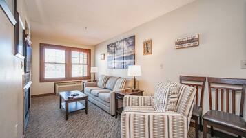 TV, fireplace, video games, DVD player