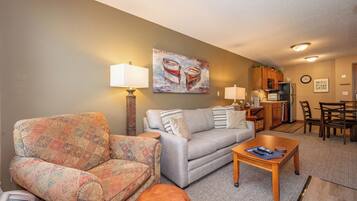 TV, fireplace, video games, DVD player