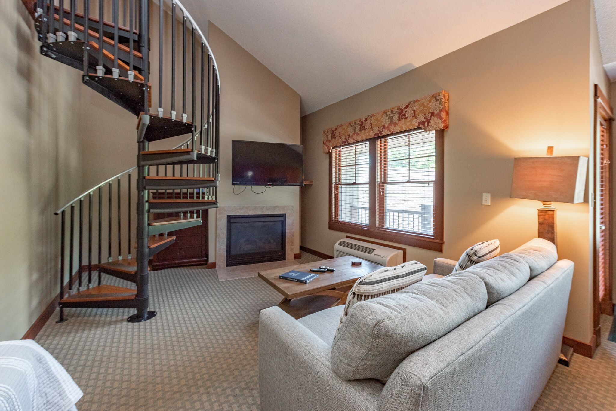 Suites at Silver Tree A304: Studio with Loft Suite, Fireplace, Private Balcony!