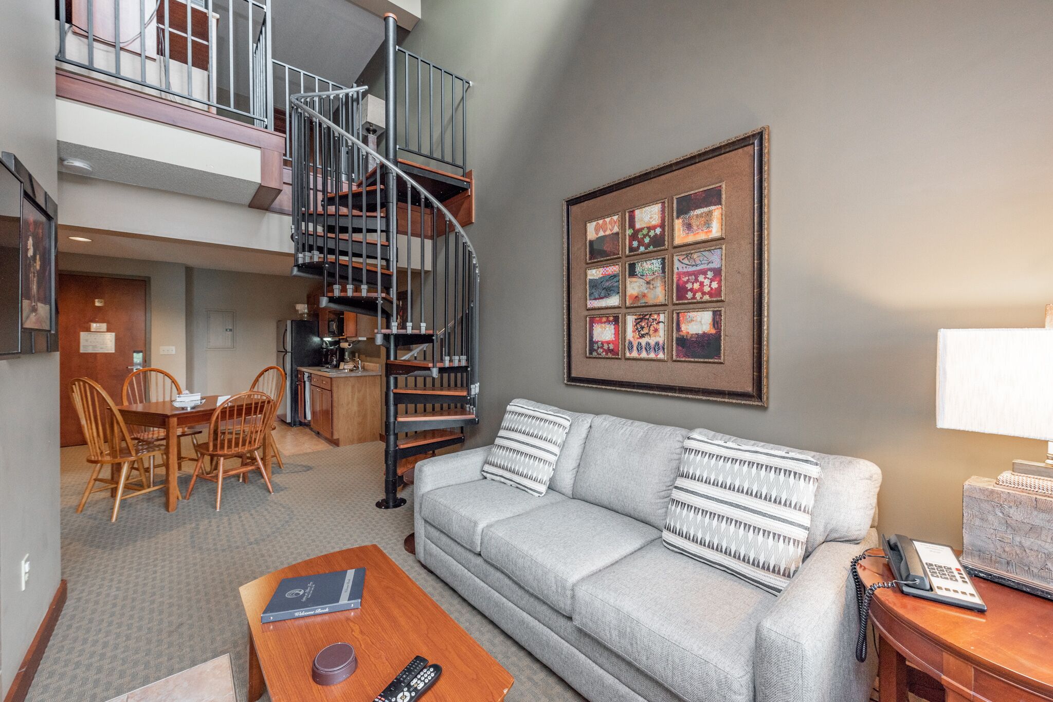 TV, fireplace, video games, DVD player