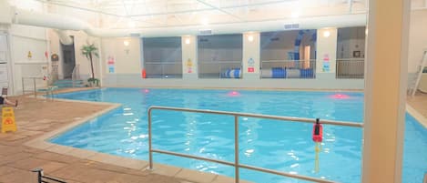 Indoor pool, a heated pool