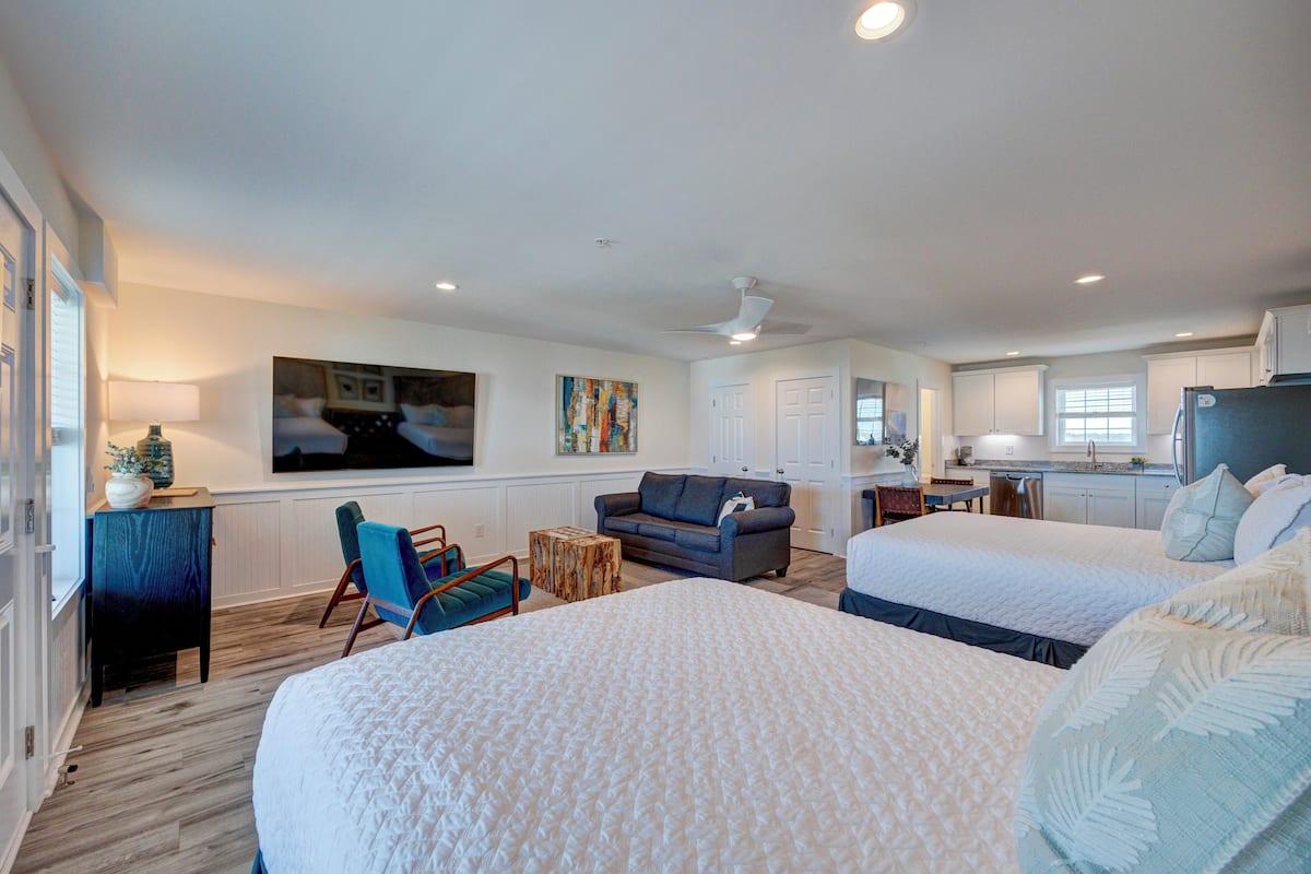 Premium bedding, pillow-top beds, individually decorated