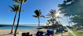 Mauna Lani Palm Villas D2 Corner Unit with Views of Historic Lava Fields
