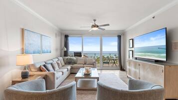 Condo, 3 Bedrooms, Sea View (508) | Living area | TV