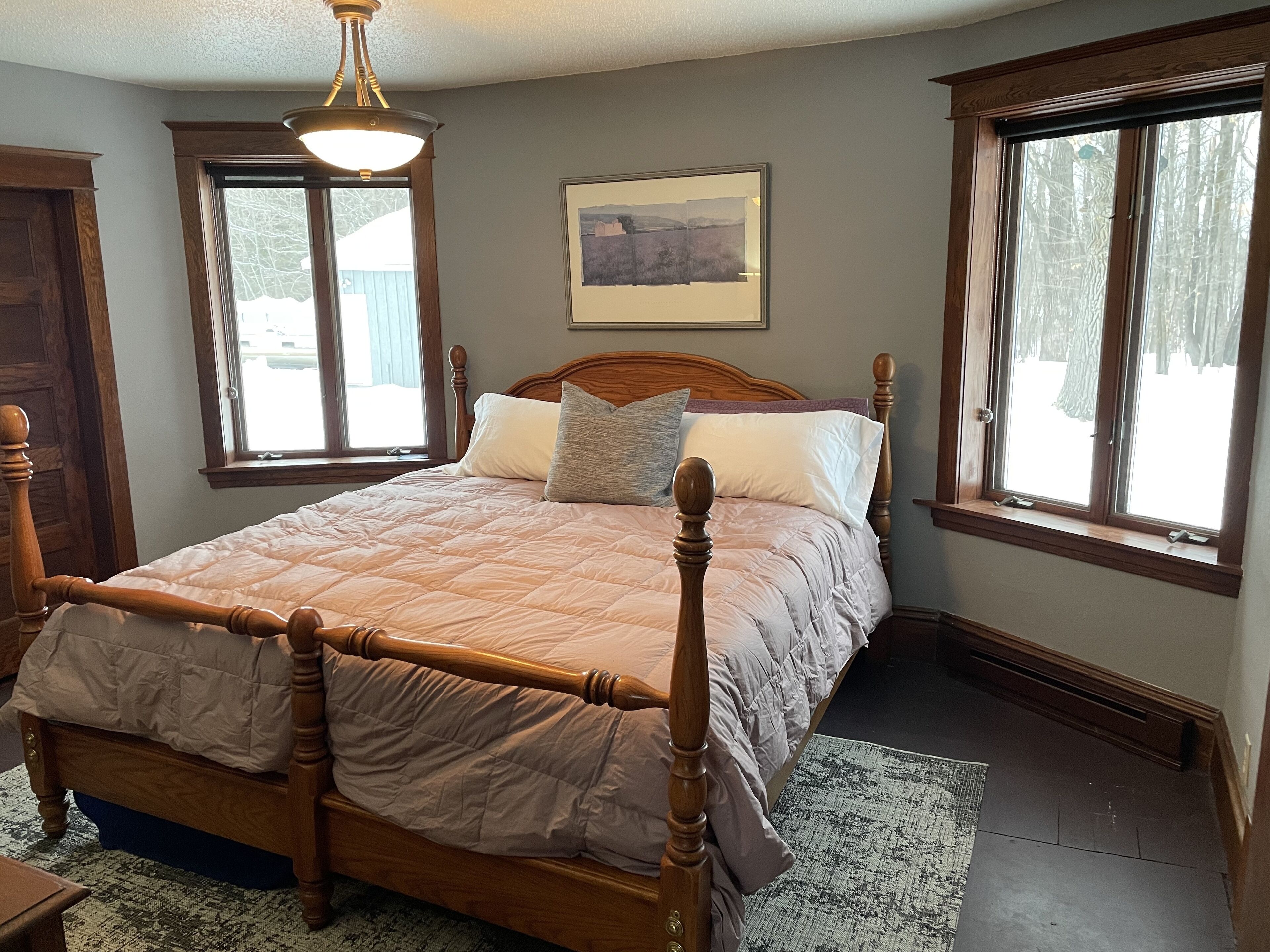 Ferguson Farmhouses on Oak Lake with 176 feet of shoreline in Kerrick Minnesota.