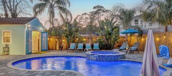 Classic Beach Bungalow with Casita and Heated Pool
