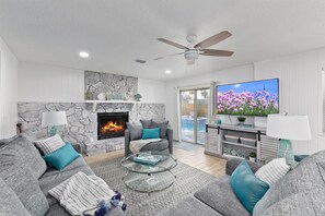 Smart TV, table football, ping pong