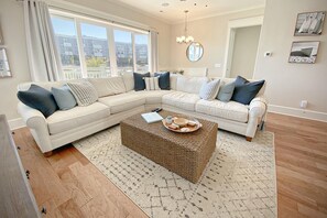Duplex, 3 Bedrooms | Living room - Beach Happy by Sea Scape Properties (Wrightsville Beach)