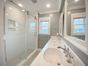 Duplex, 3 Bedrooms | Bathroom | Towels - Bare Feet Retreat by Sea Scape Properties (Wrightsville Beach)