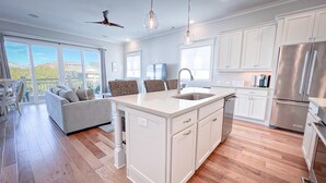 Duplex, 3 Bedrooms | Private kitchen - Beach Bubble Bungalow by Sea Scape Properties (Wrightsville Beach)
