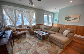Duplex, 4 Bedrooms | Living room - Southern Comfort by Sea Scape Properties (Wrightsville Beach)