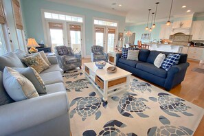 Condo, 4 Bedrooms | Living room - Heron's Nest by Sea Scape Properties (Wrightsville Beach)