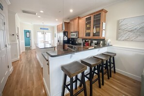 Townhome, 5 Bedrooms | Private kitchen | Oven, cookware/dishes/utensils - High Tide by Sea Scape Properties (Carolina Beach)