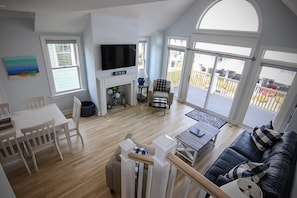 Duplex, 4 Bedrooms | Living room - Salty Dog by Sea Scape Properties (Wrightsville Beach)