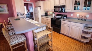 House, 4 Bedrooms | Private kitchen | Oven, cookware/dishes/utensils - Taylor House by Sea Scape Properties (Wrightsville Beach)
