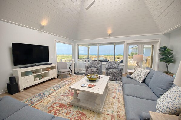 House, 5 Bedrooms | Living room - Ocean Perch by Sea Scape Properties (Wrightsville Beach)