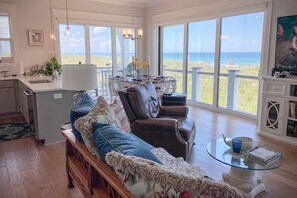Duplex, 3 Bedrooms | Living room - Heaven's View by Sea Scape Properties (Wrightsville Beach)