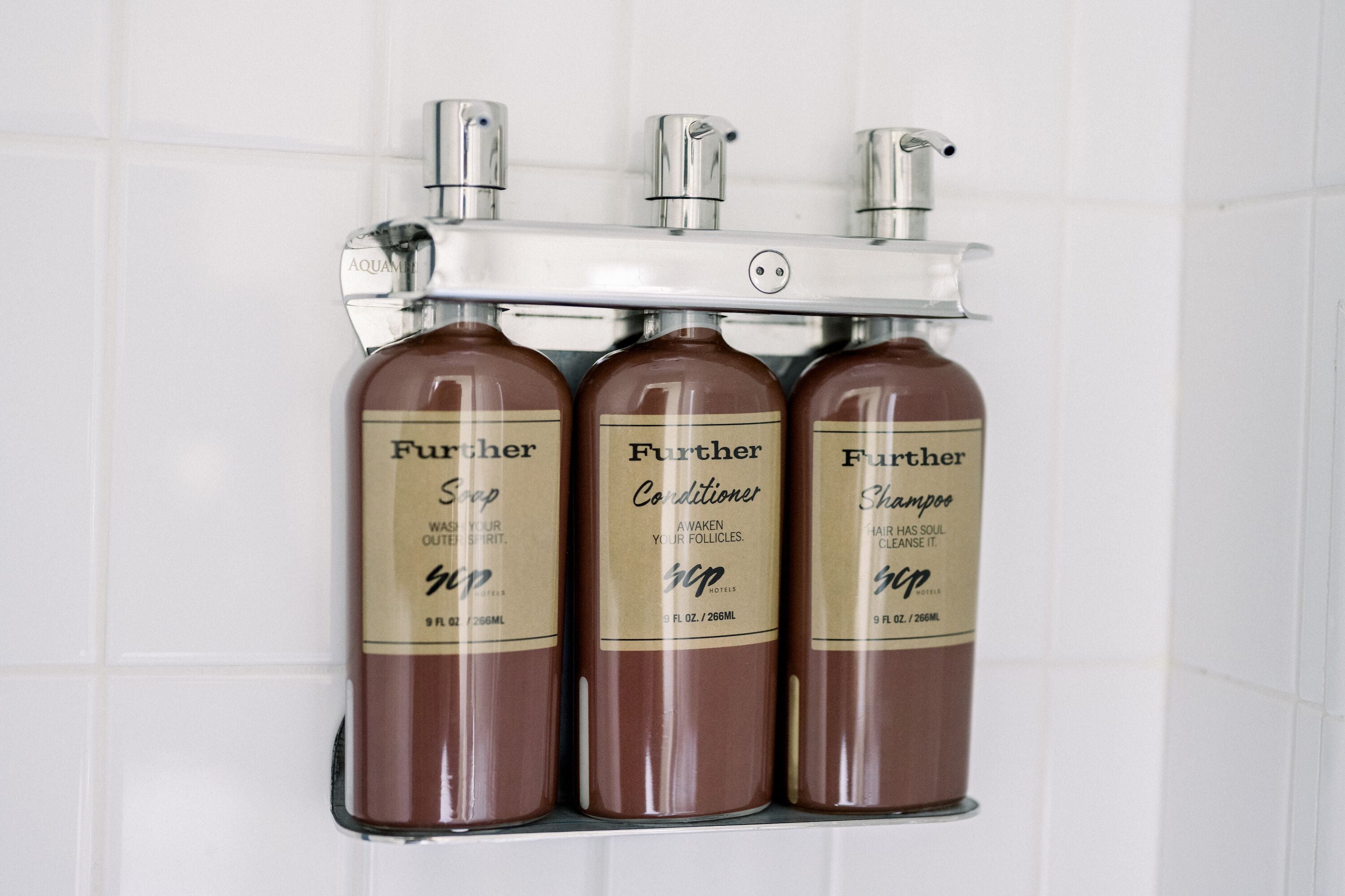 shower, rainfall showerhead, eco-friendly toiletries, hair dryer