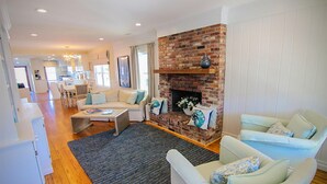 House, Multiple Beds | Living room - Dock House by Sea Scape Properties (Wrightsville Beach)