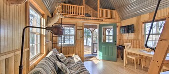 Lakefront Cabin w/ 2 Lofts, Boats on 4 Acres