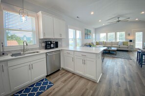 Duplex, 4 Bedrooms | Private kitchen | Oven - Pier Reviewed by Sea Scape Properties (Carolina Beach)
