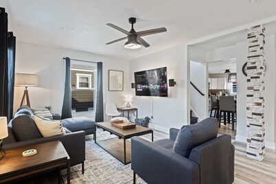 Work-Ready Lansing Home — Game Room, EV & Pets OK