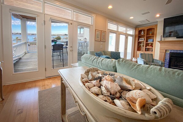 Duplex, 6 Bedrooms | Living room - Ocean Mist by Sea Scape Properties (Wrightsville Beach)