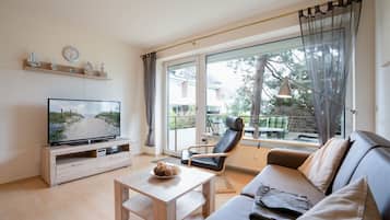 TV, DVD player, stereo