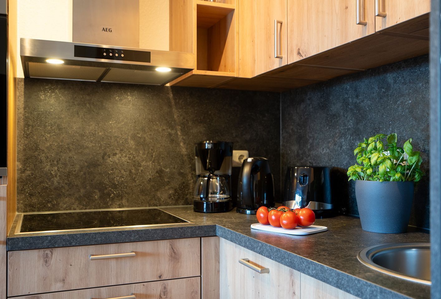 Refrigerador, horno, parrilla de estufa y lavavajillas 