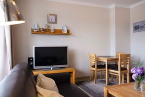 TV, DVD player, stereo