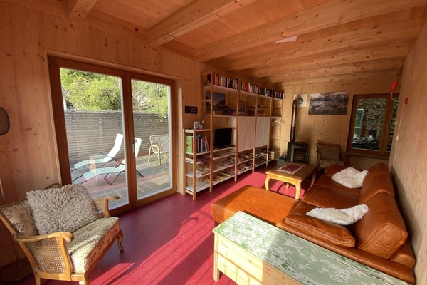 Ferienhaus (70qm) mit Dachterrasse-Wohnraum mit Dachterrasse