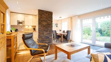 TV, DVD player, stereo