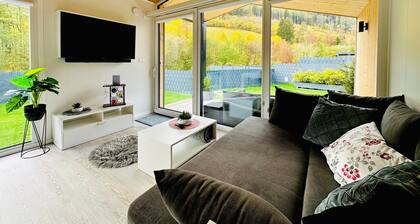 Chalet 'Voralpen Lodge' mit Wellnessbereich, Bergblick & WLAN - Nur für Erwachsene