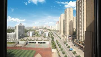 Vue depuis lâhĂ©bergement