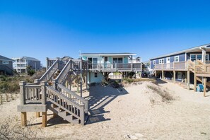 Exterior - Private Oceanfront Home! - Ocean View From Anywhere In The Home - Beach Gear - Sleeps 4 (Oak Island)