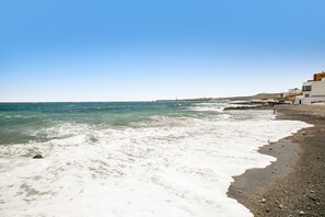 Vlak bij het strand