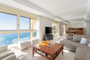 TV, DVD player, stereo